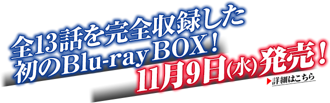 全13話を完全収録した初のBlu-ray BOX！ 11月9日（水）発売！